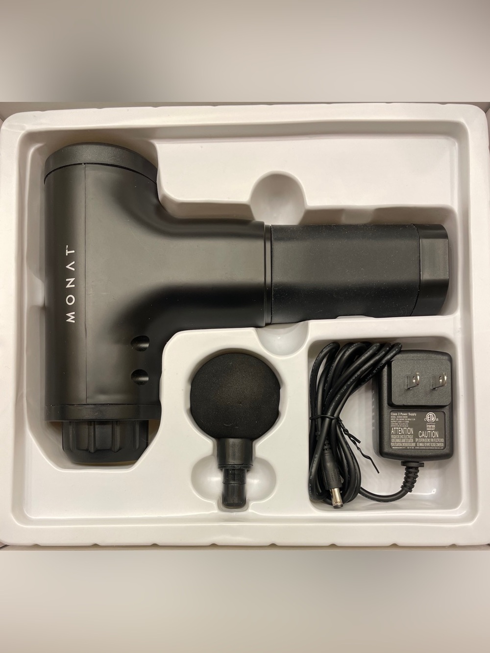 Monat Black Percussion Massage Gun - Portable Muscle Relief